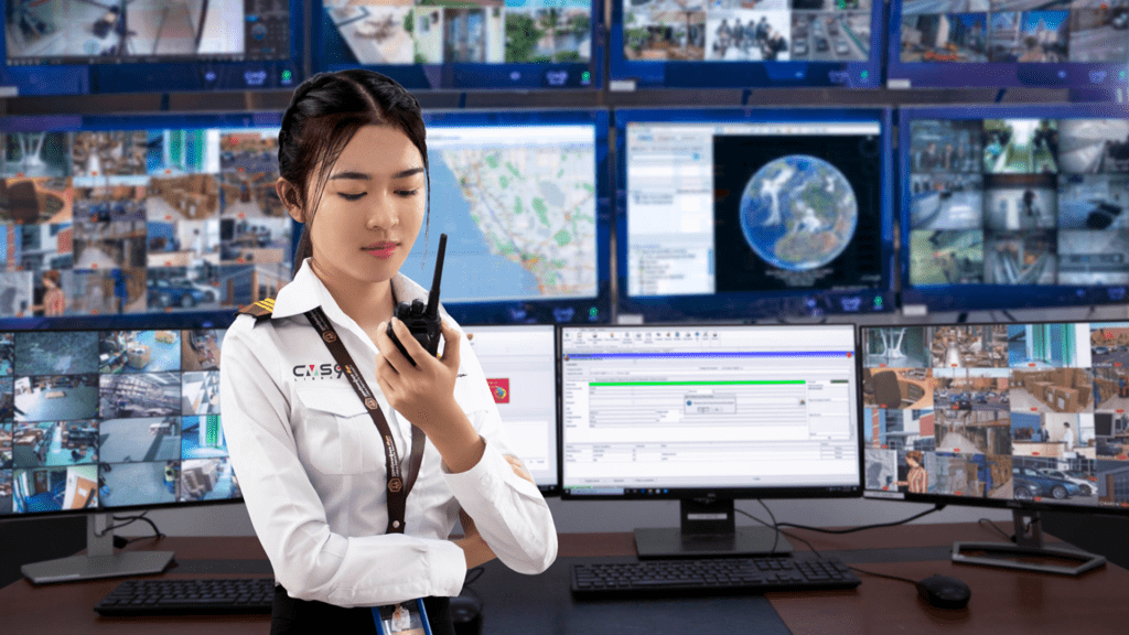 person in control room - libra cms911